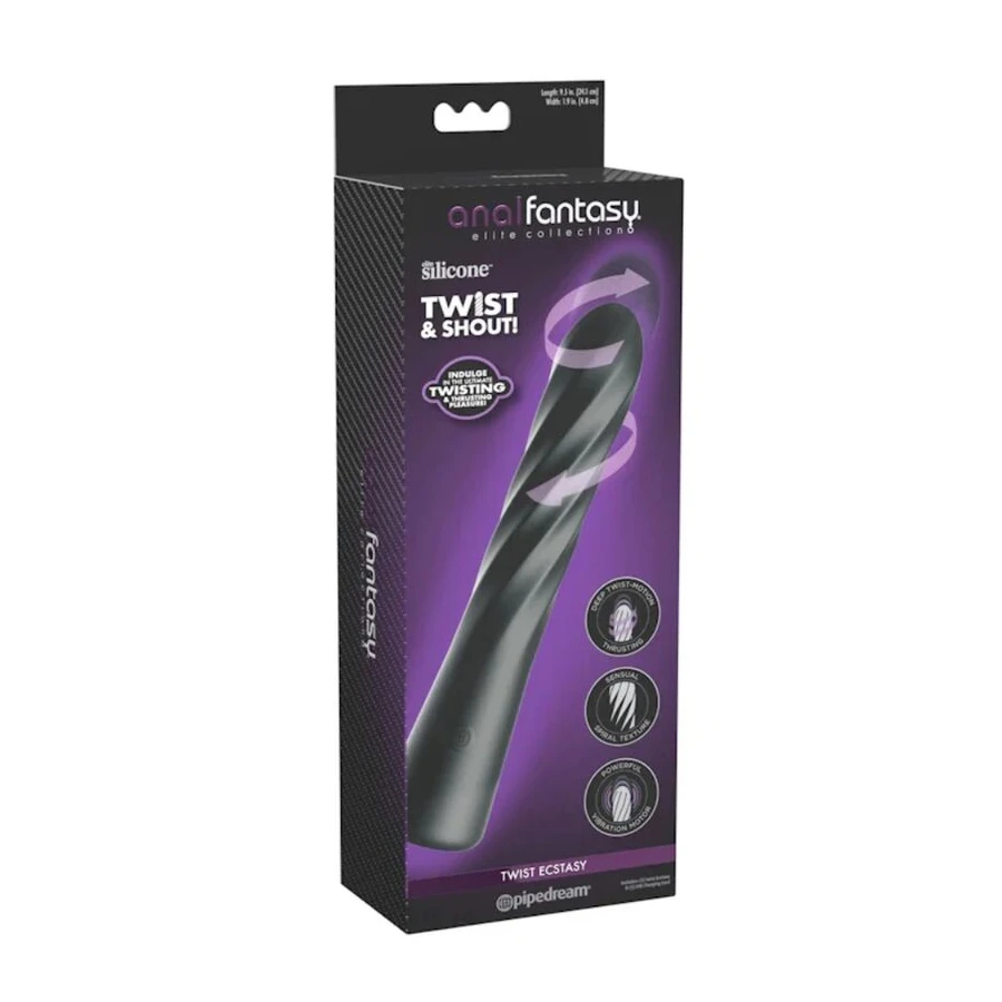 ANAL FANTASY ELITE - TWIST ECSTASY ESTIMULADOR ANAL ROTATIVO RECARREGÁVEL